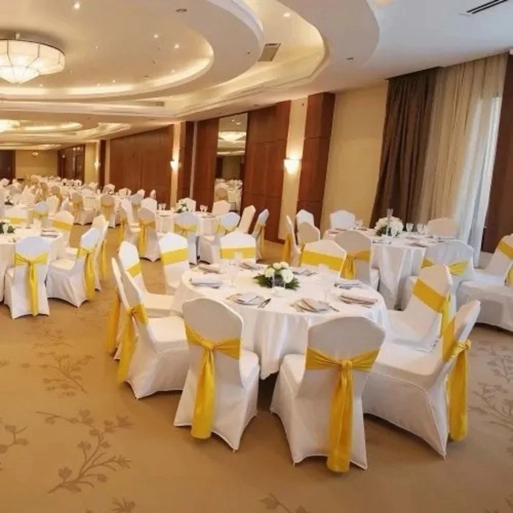 50 Pack VEVOR Stretch Spandex Folding Chair Covers, Universal Fitted Chair Cover